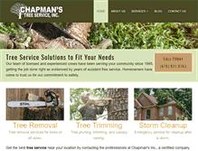 Tablet Screenshot of chapmanstreeservice.com